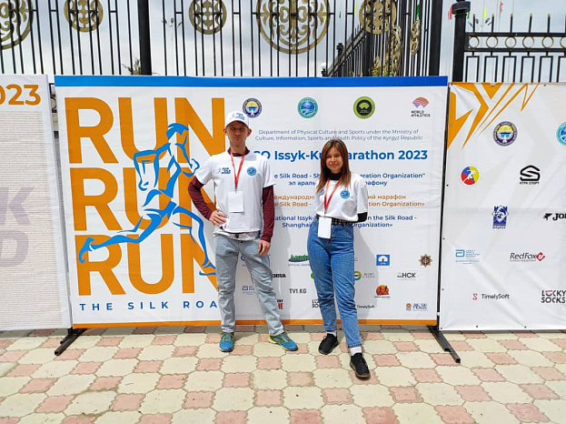 Студенты КРСУ помогли в организации и проведении марафона «Run the Silk Road»